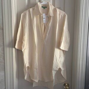 J Crew Popover shirt in airy gauze - XS - NWT